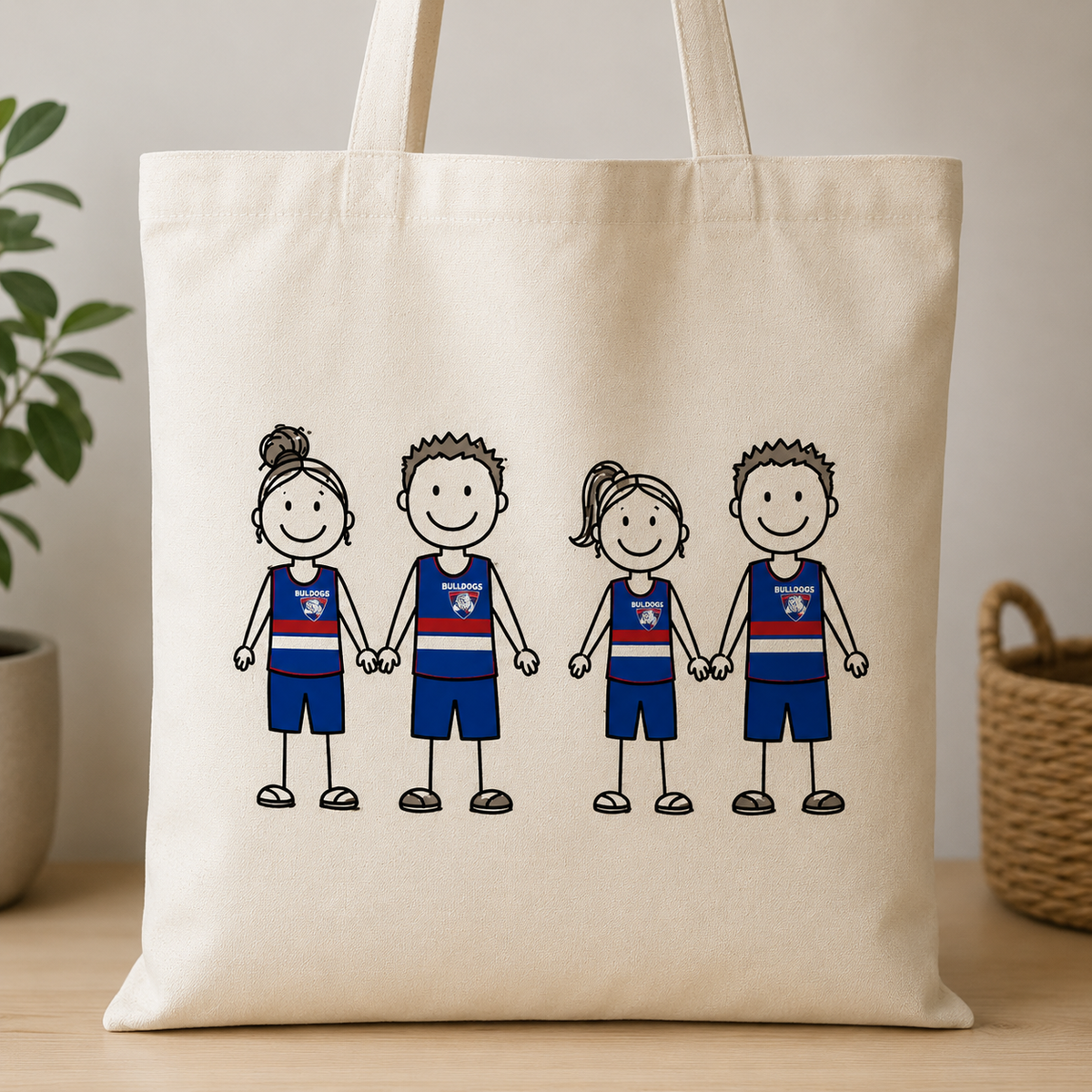 Custom Fan Family Tote Bag